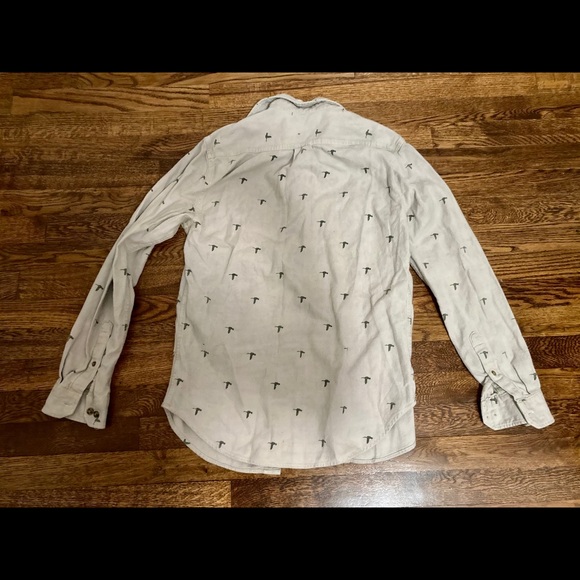 Vintage up-cycled bird flannel button up 90’s grunge 00s American Eagle Apparel - Picture 3 of 4